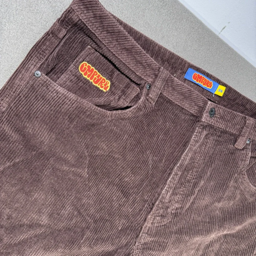 Empyre Relax Corduroy Pants Mens 36 Brown Baggy Loose‎ Fit Skate Streetwear